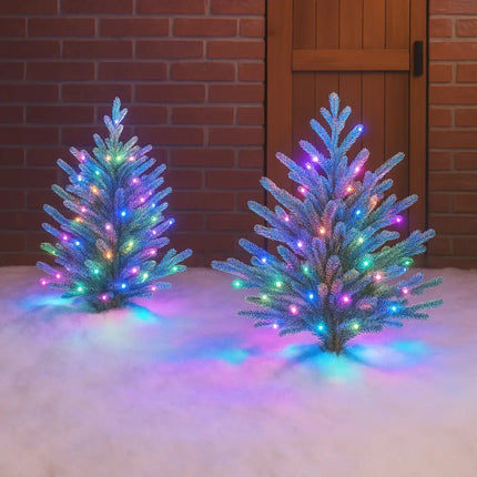 520 LED Connectable Fairy Light Chain Clear Cable - 6 Colour Options