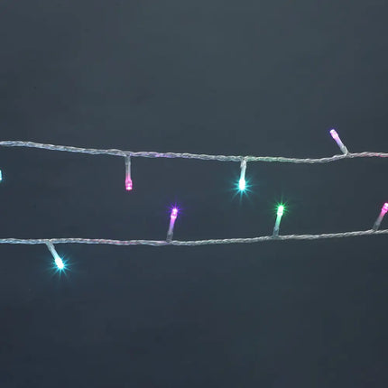 520 LED Connectable Fairy Light Chain Clear Cable - 6 Colour Options