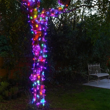 520 LED Connectable Fairy Light Chain Clear Cable - 6 Colour Options