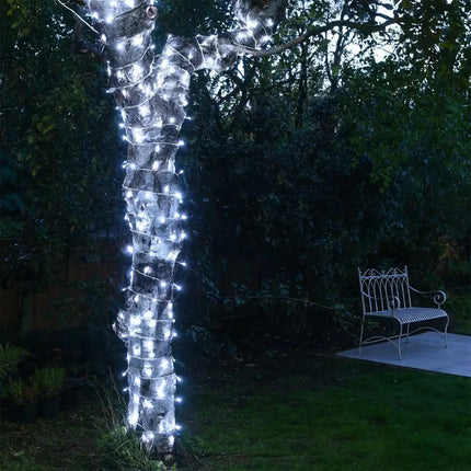520 LED Connectable Fairy Light Chain Clear Cable - 6 Colour Options