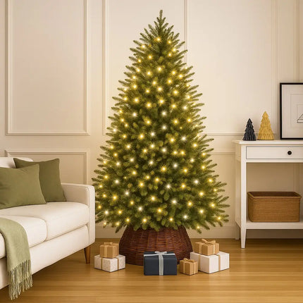 520 LED Connectable Fairy Light Chain Clear Cable - 6 Colour Options