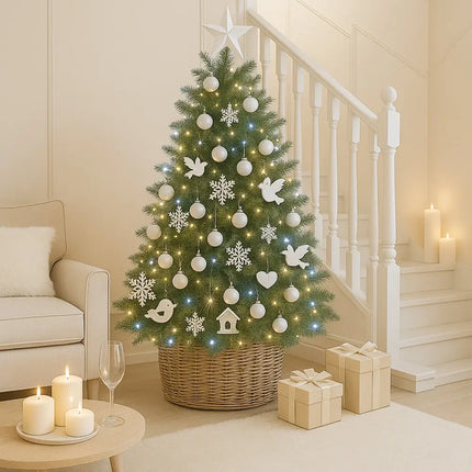 520 LED Connectable Fairy Light Chain Clear Cable - 6 Colour Options