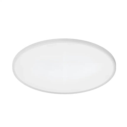 White oval translucent plate from the 54W Tri Colour Ultra-THIN LED Oyster Lamp 60cm