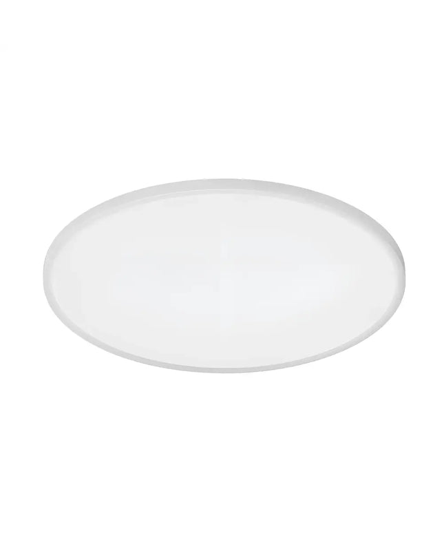 White oval translucent plate from the 54W Tri Colour Ultra-THIN LED Oyster Lamp 60cm