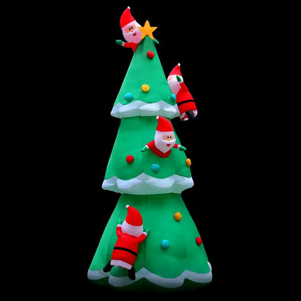 5M Christmas Inflatable Santa on Christmas Tree Xmas Decor LED-Occasions > Lights-Dropli