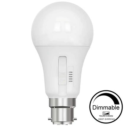 6 Pack 9W 810lm B22 5-CCT Dimmable LED Globe - Home & Garden > Lighting > Light Bulbs