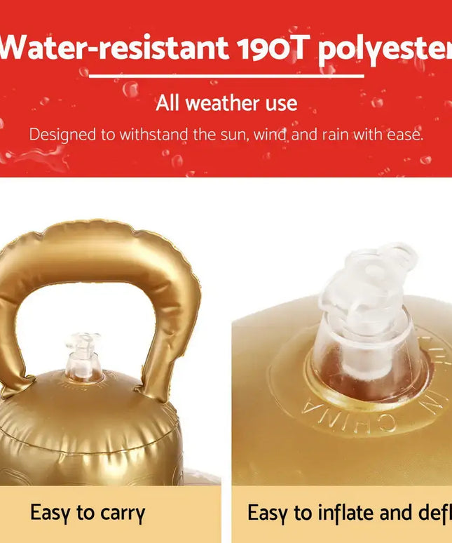 60cm Christmas Giant Bauble Inflatable Santa Decoration Clear - Occasions > Christmas > Christmas Decorations