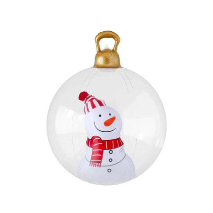 60cm Christmas Giant Bauble Inflatable Snowman Decoration - Occasions > Christmas > Christmas Decorations