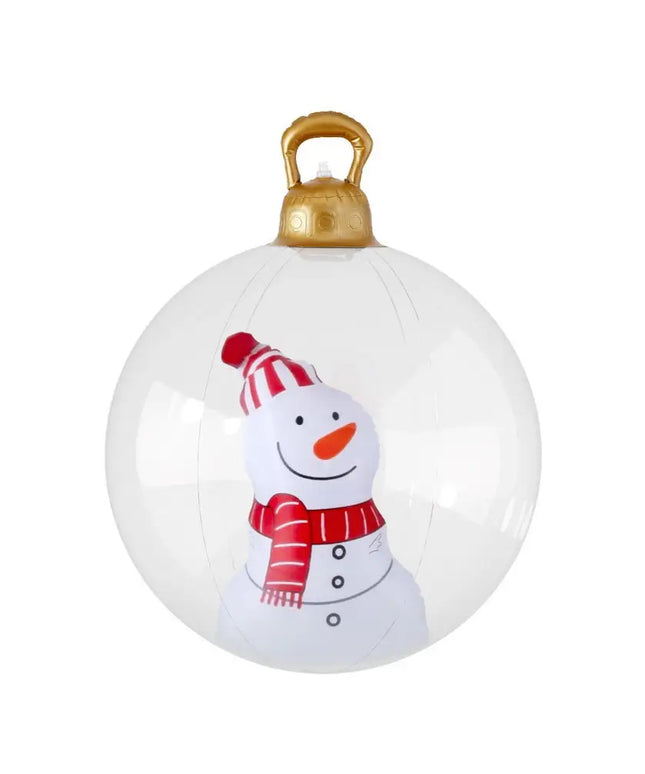 60cm Christmas Giant Bauble Inflatable Snowman Decoration - Occasions > Christmas > Christmas Decorations