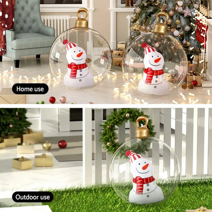 60cm Christmas Giant Bauble Inflatable Snowman Decoration - Occasions > Christmas > Christmas Decorations