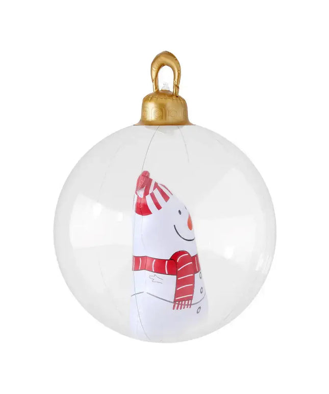 60cm Christmas Giant Bauble Inflatable Snowman Decoration - Occasions > Christmas > Christmas Decorations