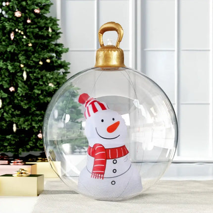 60cm Christmas Giant Bauble Inflatable Snowman Decoration - Occasions > Christmas > Christmas Decorations