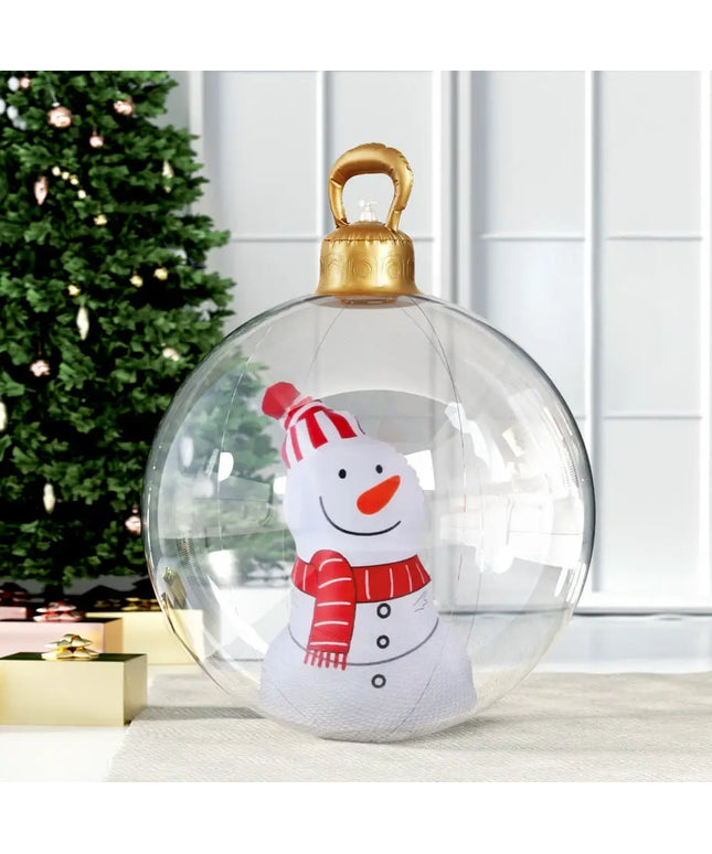 60cm Christmas Giant Bauble Inflatable Snowman Decoration - Occasions > Christmas > Christmas Decorations
