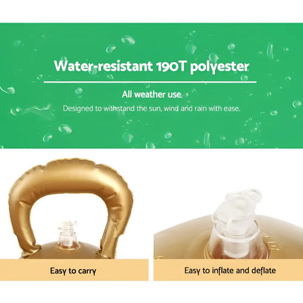 Gold-colored inflatable balloon for 60cm Christmas inflatable ball bauble outdoor decoration