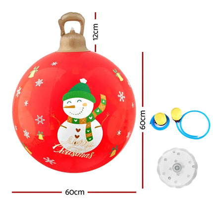 Red Christmas ornament with snowman for 60cm Inflatable Led Snowman Decor decoration