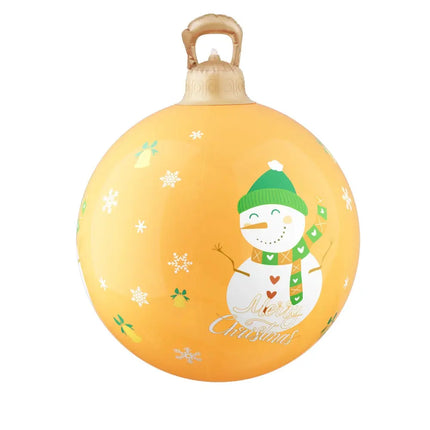 60cm Christmas Inflatable Ball Led Illuminated Snowman Xmas Decor - Occasions > Christmas > Christmas Decorations