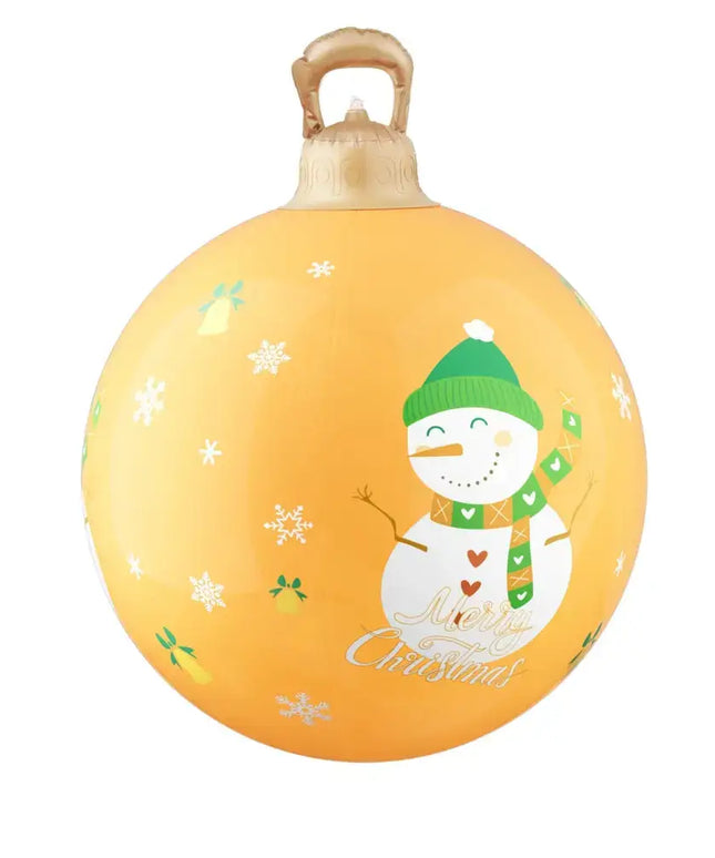 60cm Christmas Inflatable Ball Led Illuminated Snowman Xmas Decor - Occasions > Christmas > Christmas Decorations