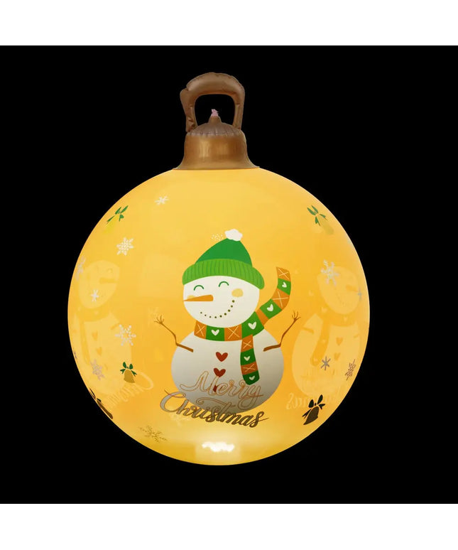 60cm Christmas Inflatable Ball Led Illuminated Snowman Xmas Decor - Occasions > Christmas > Christmas Decorations
