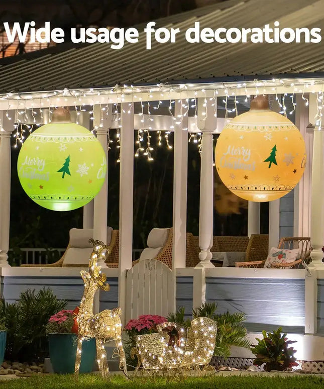 60cm Christmas Inflatable Ball Led Illuminated Xmas Decoration - Occasions > Christmas > Christmas Decorations