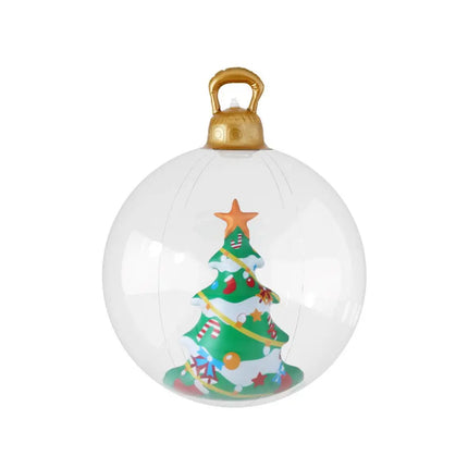 60cm Christmas Inflatable Ball Tree Decoration Giant Bauble Clear - Occasions > Christmas > Christmas Decorations