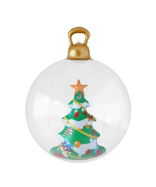 60cm Christmas Inflatable Ball Tree Decoration Giant Bauble Clear - Occasions > Christmas > Christmas Decorations