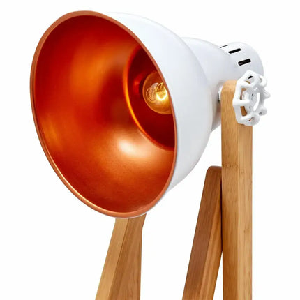 61cm Bamboo Easel Table Lamp Modern Scandi Designer Desk Light Bedroom Office - Home & Garden > Lighting