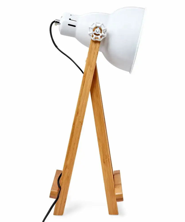 61cm Bamboo Easel Table Lamp Modern Scandi Designer Desk Light Bedroom Office - Home & Garden > Lighting
