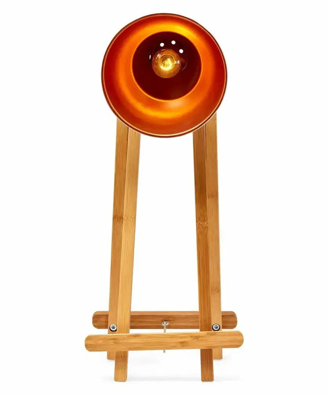 61cm Bamboo Easel Table Lamp Modern Scandi Designer Desk Light Bedroom Office - Home & Garden > Lighting
