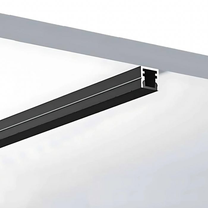 Micro Surface Aluminium Mounting Profile System - Black 8mm x 9mm