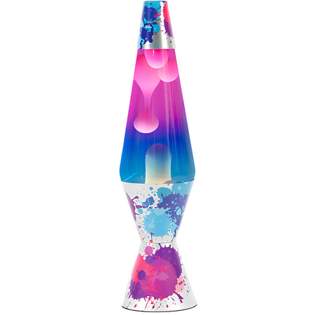 Colour Burst Lava Lamp with a bold paint splash finish