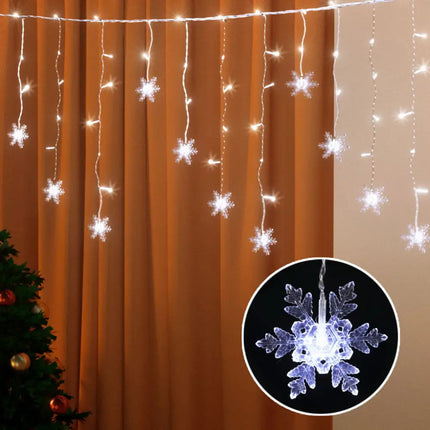 6M Christmas Icicle Light Solar White LED - Occasions > Christmas > Outdoor Decorations & Lights