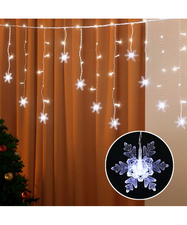 6M Christmas Icicle Light Solar White LED - Occasions > Christmas > Outdoor Decorations & Lights