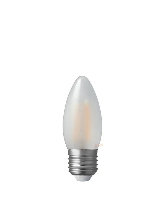 6W Candle LED Bulb E27 Frost in Warm White