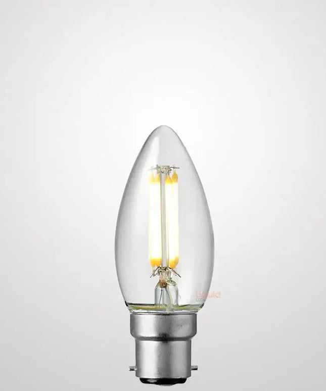 6W Candle LED Bulb B22 Clear in Natural White