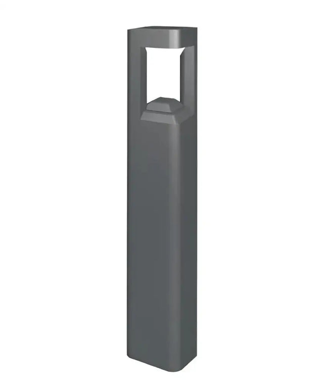 6W LED Bollard Grey Square 3000k - BOL4A-Bollard Lights-CLA Lighting