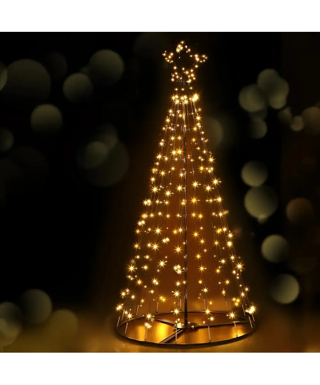 Christmas Tree 2.1M 264 LED Xmas Trees Solar Power Warm White-Occasions > Christmas-Dropli