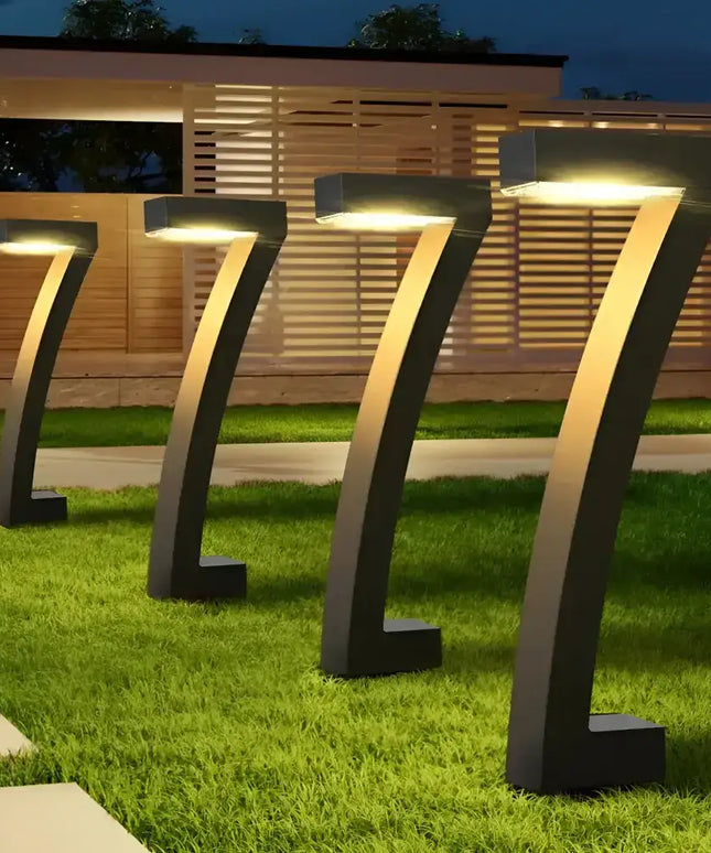 7 Shape Solar LED Garden Lights for Outdoor Pathway and Yard Decoration