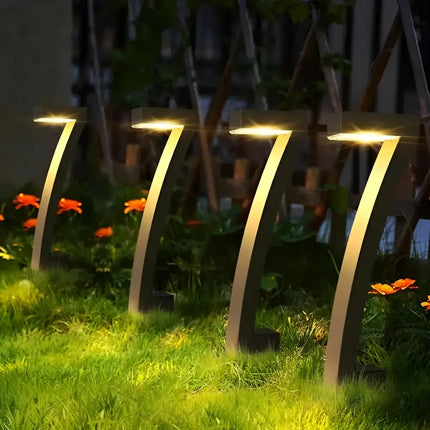 7 Shape Solar LED Garden Lights for Outdoor Pathway and Yard Decoration