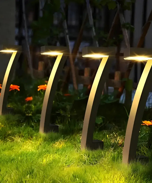7 Shape Solar LED Garden Lights for Outdoor Pathway and Yard Decoration