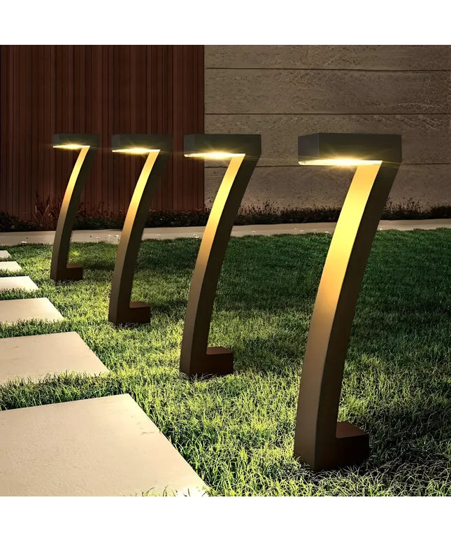 7 Shape Solar LED Garden Lights for Outdoor Pathway and Yard Decoration