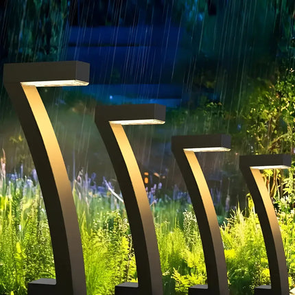 7 Shape Solar LED Garden Lights for Outdoor Pathway and Yard Decoration