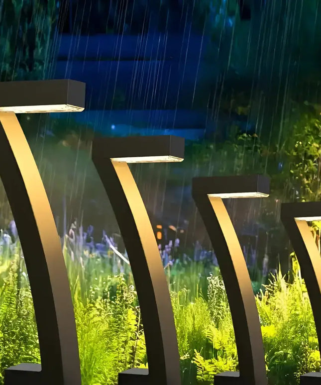 7 Shape Solar LED Garden Lights for Outdoor Pathway and Yard Decoration