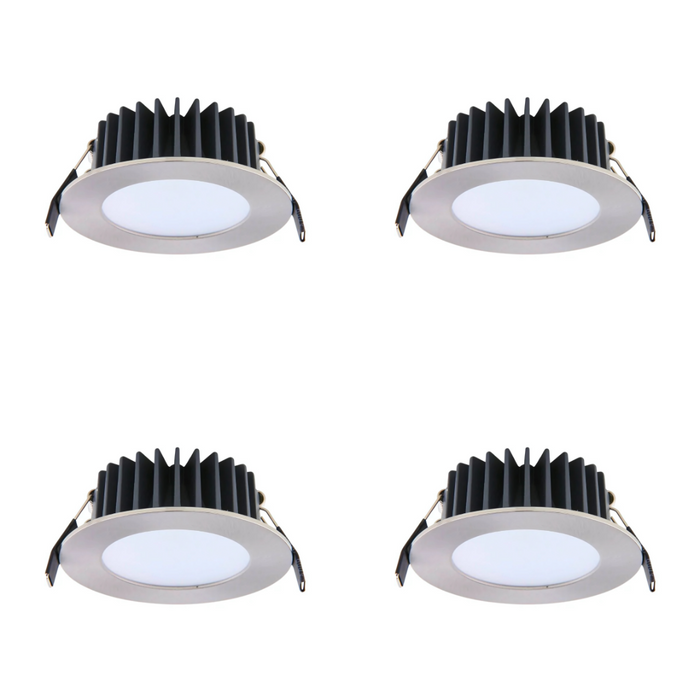 Lummax DL7010 10W LED downlight with satin chrome finish and flat face design Free Shipping Sydney