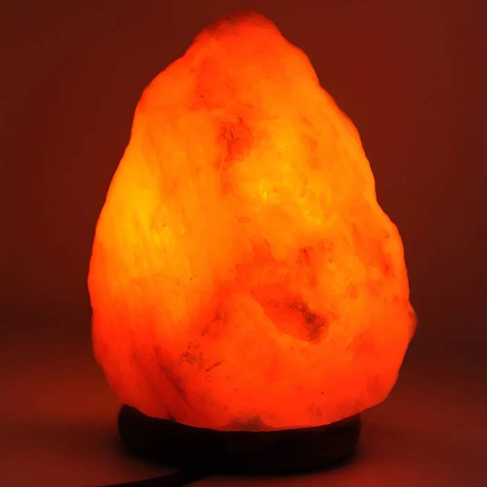 3-5kg Himalayan Salt Lamp on Timber Base