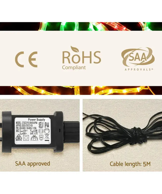 76cm 216 LED Bell Motif Light Decorations Christmas Lights - Occasions > Christmas > Outdoor Decorations & Lights