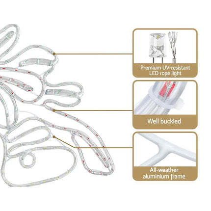 76cm 216 LED Bell Motif Light Decorations Christmas Lights - Occasions > Christmas > Outdoor Decorations & Lights