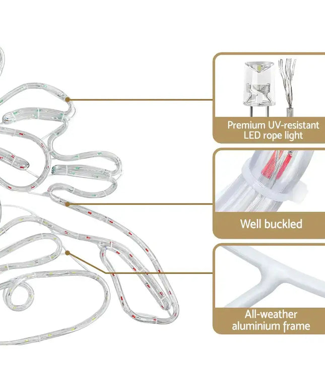 76cm 216 LED Bell Motif Light Decorations Christmas Lights - Occasions > Christmas > Outdoor Decorations & Lights