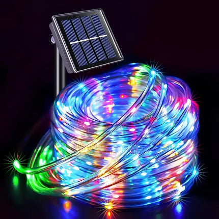 Solar LED Rope Lights Waterproof Outdoor Garden Deck Lighting