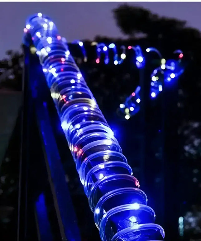 Solar LED Rope Lights Waterproof Outdoor Garden Deck Lighting