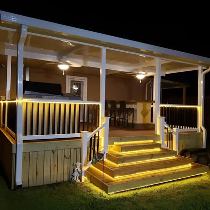 Solar LED Rope Lights Waterproof Outdoor Garden Deck Lighting